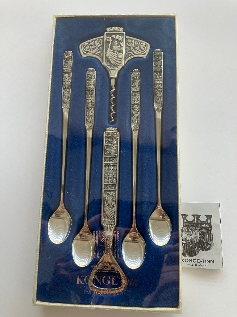 Konge tinn longdrink set, Ophalen of Verzenden, Nieuw