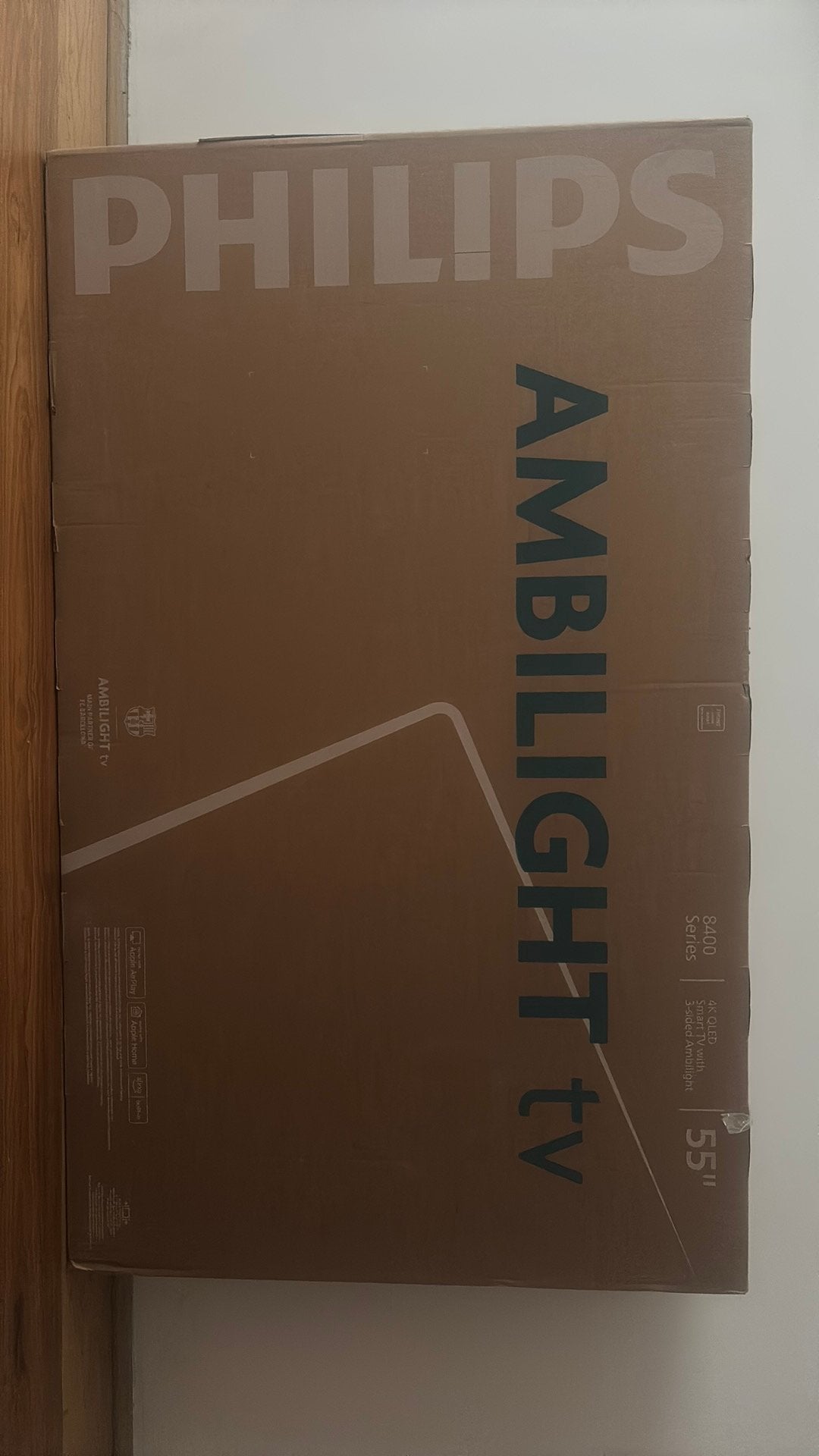 Brand new Philips Ambilight 55” QLED 4K Smart TV, Ophalen, Zo goed als nieuw, Architecten