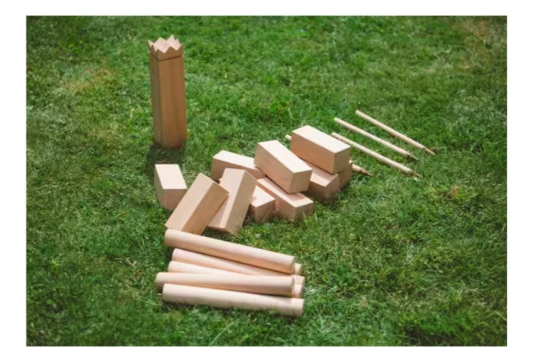 Kubb Zweeds Werpspel - Goede Kwaliteit, Ophalen of Verzenden, Gebruikt
