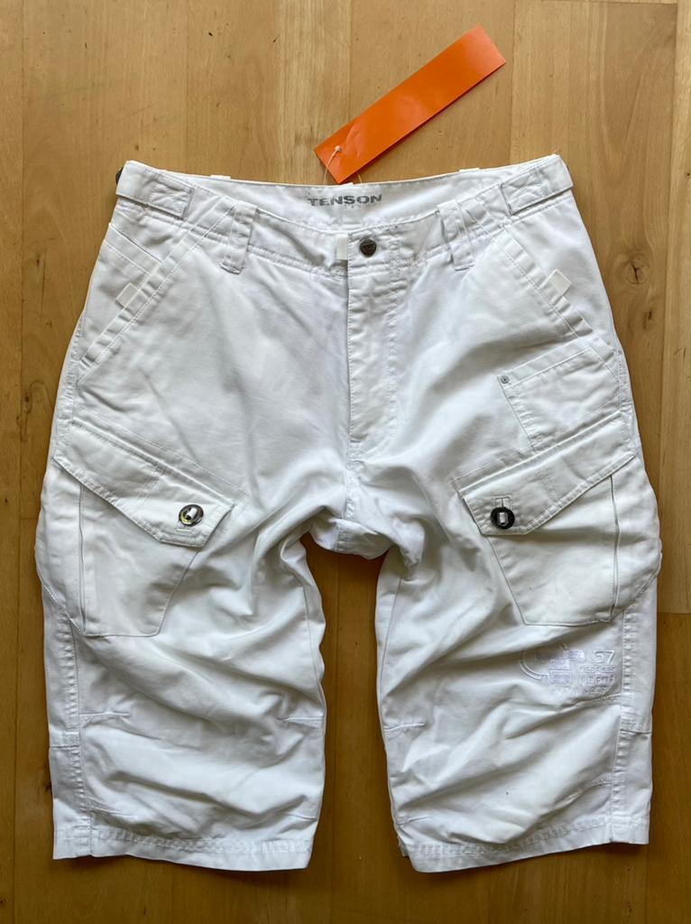 Tenson outdoor wandelen korte broek met Safety Pocket 48 wit, Ophalen of Verzenden, Zo goed als nieuw, Maat 48/50 (M), Wit