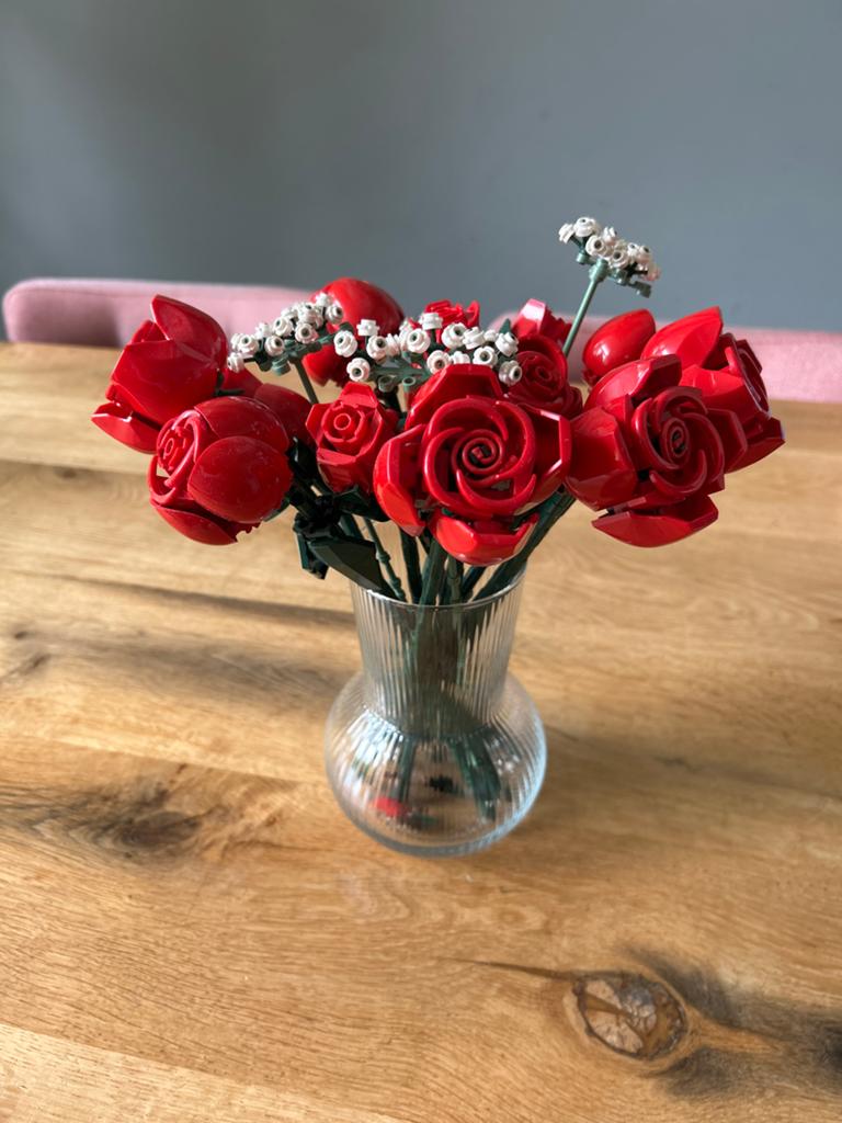 Lego bloemen boeket rode rozen, Ophalen of Verzenden, Zo goed als nieuw