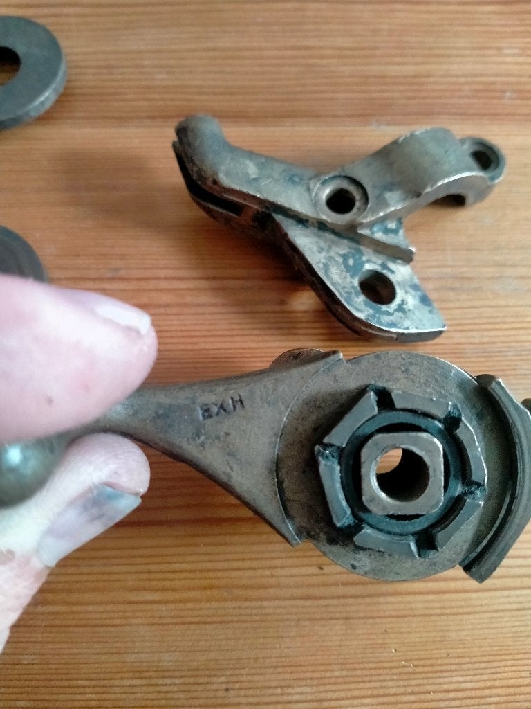 Ontsteking ,shoke,kleplichter remhendel houder .koper, Motoren, Ophalen of Verzenden, Gebruikt