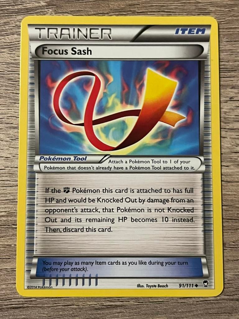 Focus Sash - Furious Fists (91/111) - Pokemon Kaart, Ophalen of Verzenden, Zo goed als nieuw