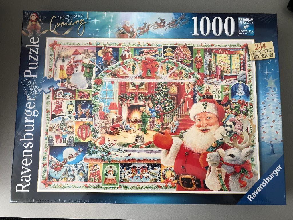 Puzzel 1000 stukjes Kerstmis komt eraan, Ophalen of Verzenden, 500 t/m 1500 stukjes, Nieuw