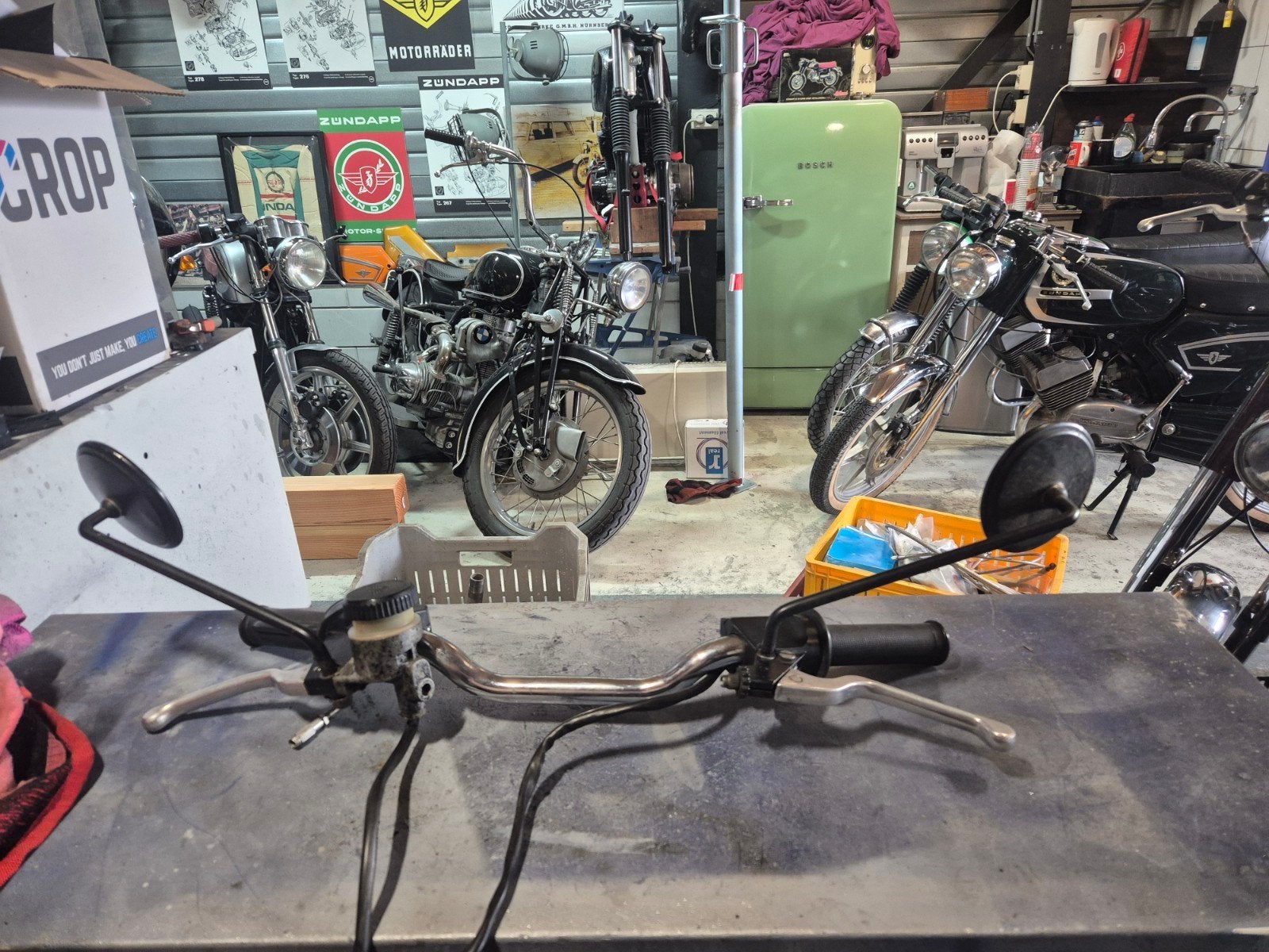 Stuur met Magura schijfrem handel en blokhandel, 521 KS 175, Fietsen en Brommers, Brommeronderdelen | Zundapp, Ophalen of Verzenden