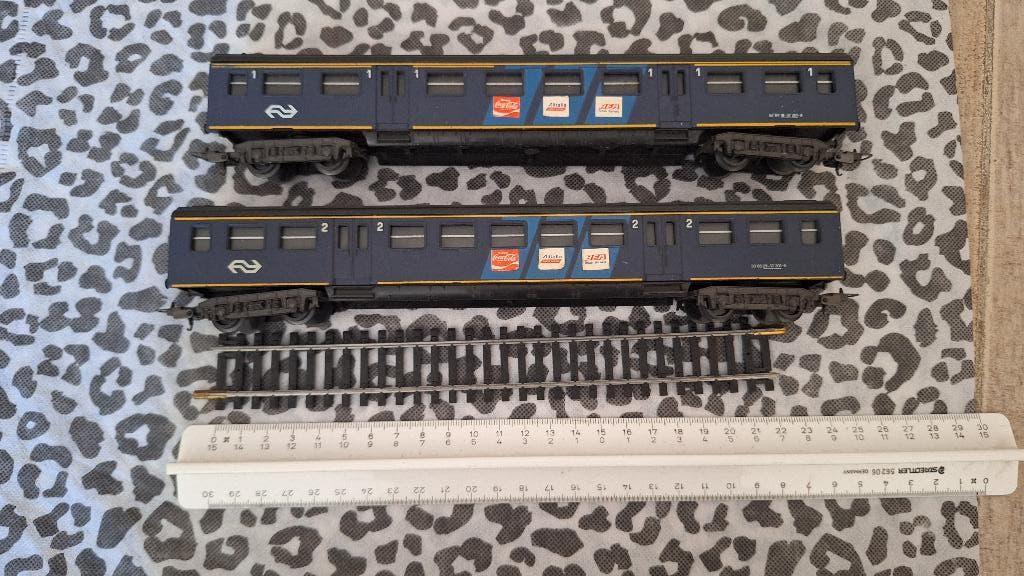 Lima NS treinwagon (2x) per stuk te koop, Gebruikt, Gelijkstroom, Wagon, Ophalen of Verzenden