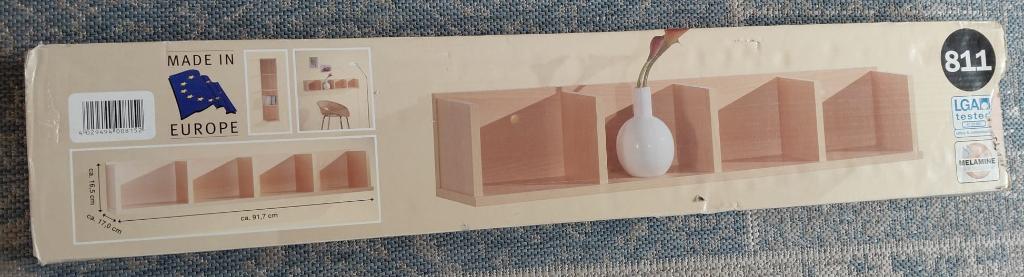 Nieuw! Wandrek 4 Vakken Modern Design, Huis en Inrichting, Woonaccessoires | Wandplanken en Boekenplanken, Ophalen, Zo goed als nieuw