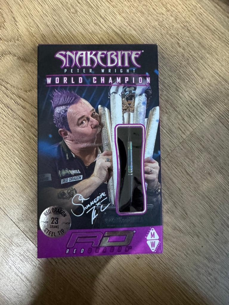 Nieuwe Peter Wright WC Tapered Darts 23 gram - Steel Tip, Sport en Fitness, Darts, ., Nieuw, Ophalen of Verzenden, Red Dragon