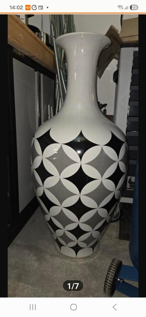 Mooie zeer grote vaas, echt een blikvanger!, Huis en Inrichting, Woonaccessoires | Vazen, Ophalen, Overige kleuren, 75 cm of meer