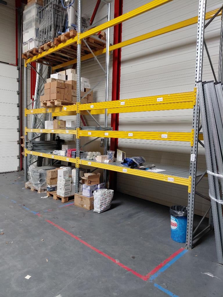 5 secties hoge pallet stelling 5 meter hoog, Ophalen, Gebruikt