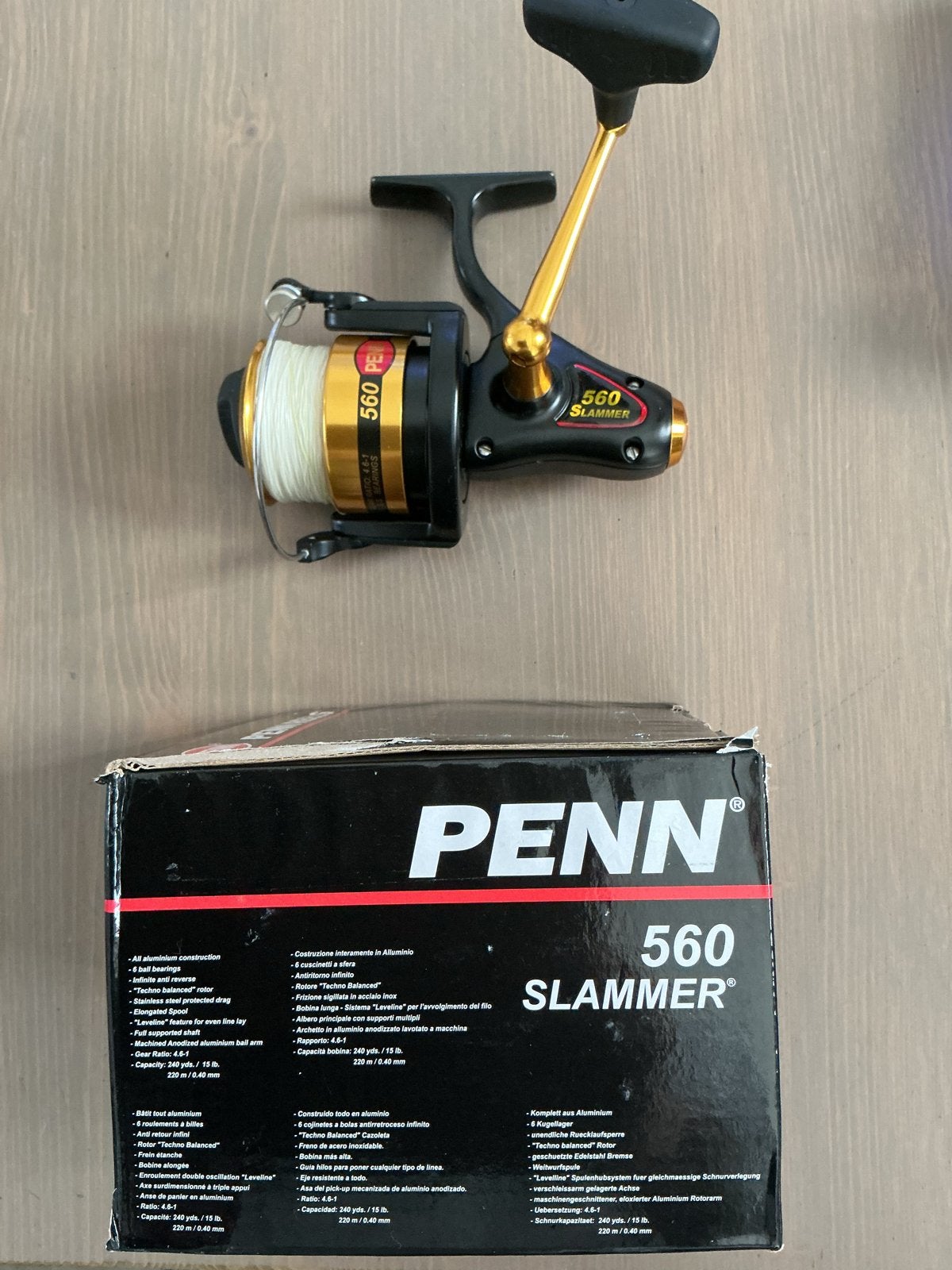 Penn 560 Slammer Molen, Ophalen of Verzenden, Zo goed als nieuw, Molen