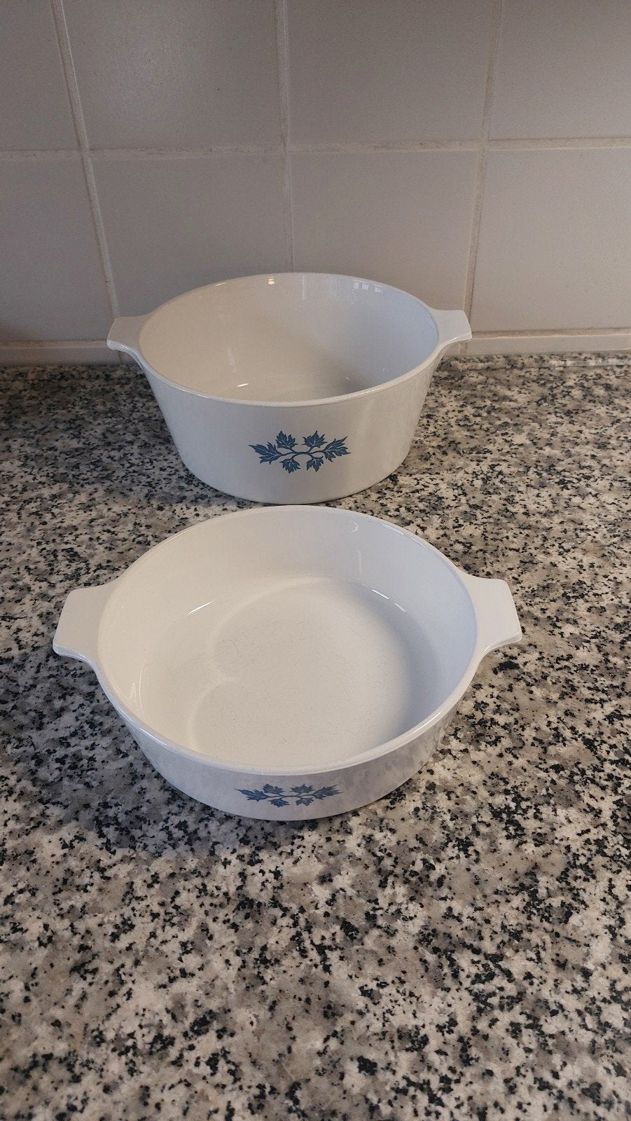 Pyroflam/Corning Ware ovenschalen set (2 stuks), Huis en Inrichting, Ophalen of Verzenden, Rond, Schaal, Vaatwasserbestendig