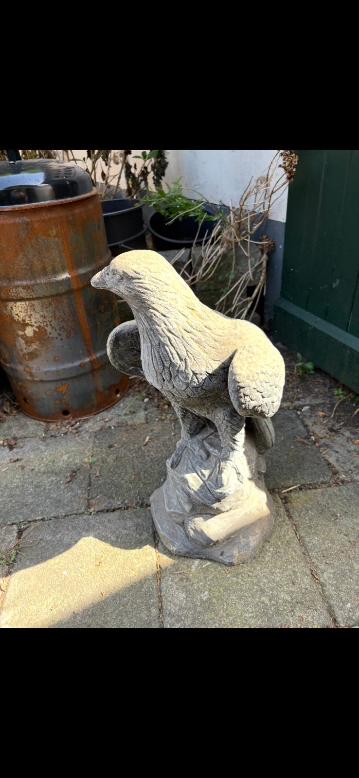Tuinbeeld tuinbeelden vogel kabouters tuinkabouters xd, Tuin en Terras, Ophalen of Verzenden, Zo goed als nieuw
