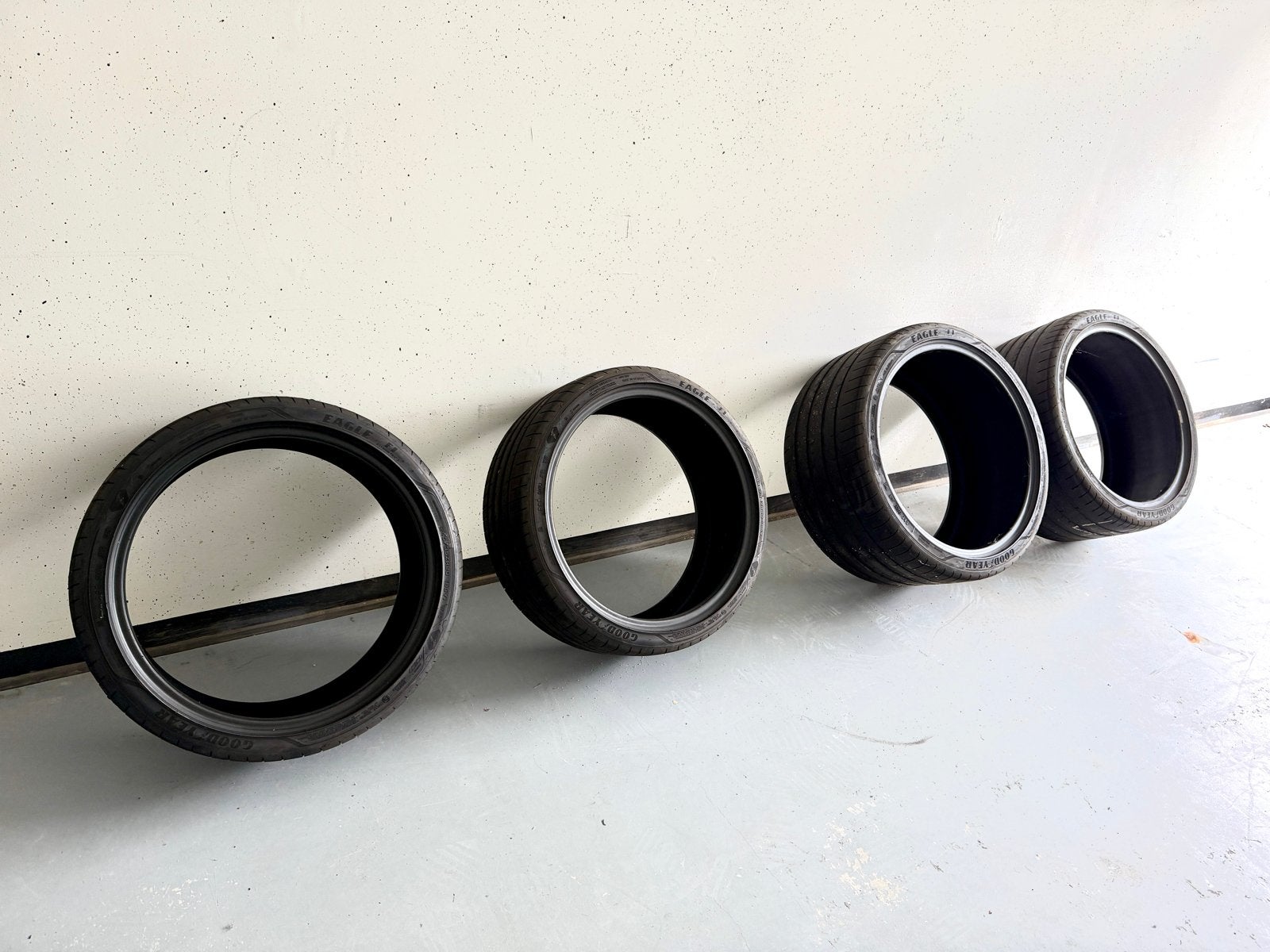 4x Goodyear Eagle F1 Porsche 992 – 245/35 ZR20 & 305/30 ZR21, Ophalen, Gebruikt, 21 inch, 305 mm