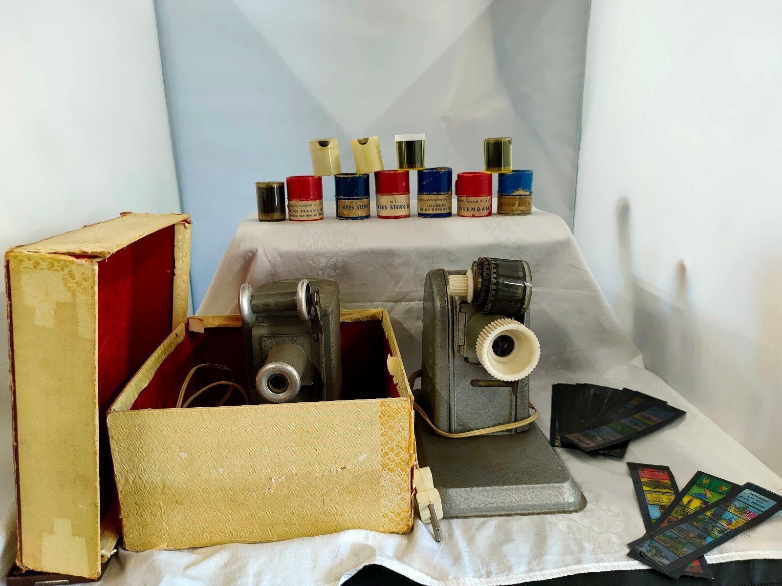 Vintage Germefa filmprojectors, films en plaatjes, Ophalen of Verzenden, Gebruikt