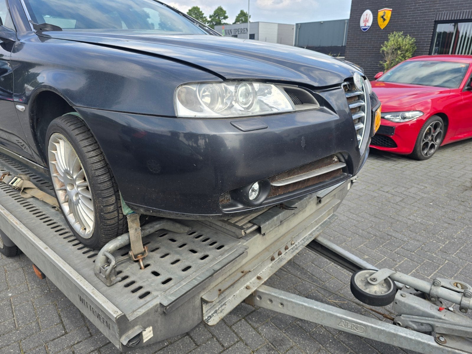 Voorbumper alfa 166 nw type, Ophalen, Gebruikt, Alfa Romeo
