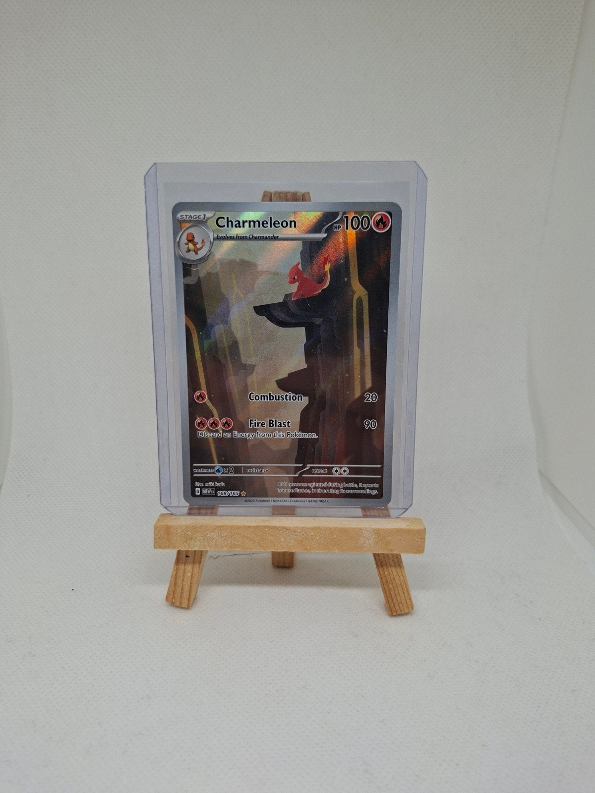 Pokemon kaart Charmeleon 169/165, Ophalen of Verzenden, Zo goed als nieuw