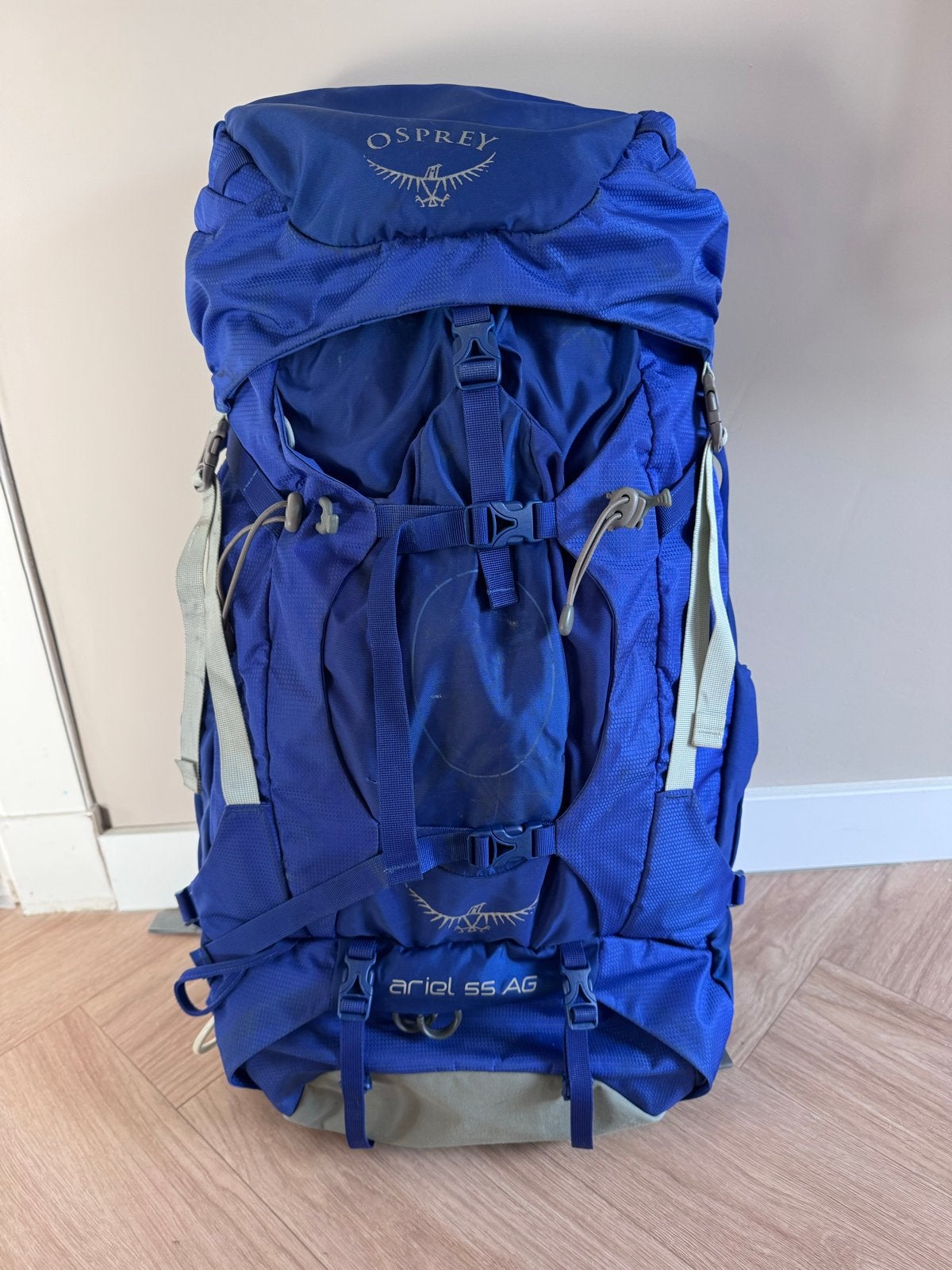 Osprey Ariel 55 AG Dames backpack - Blauw, Ophalen, Gebruikt, Rugzak