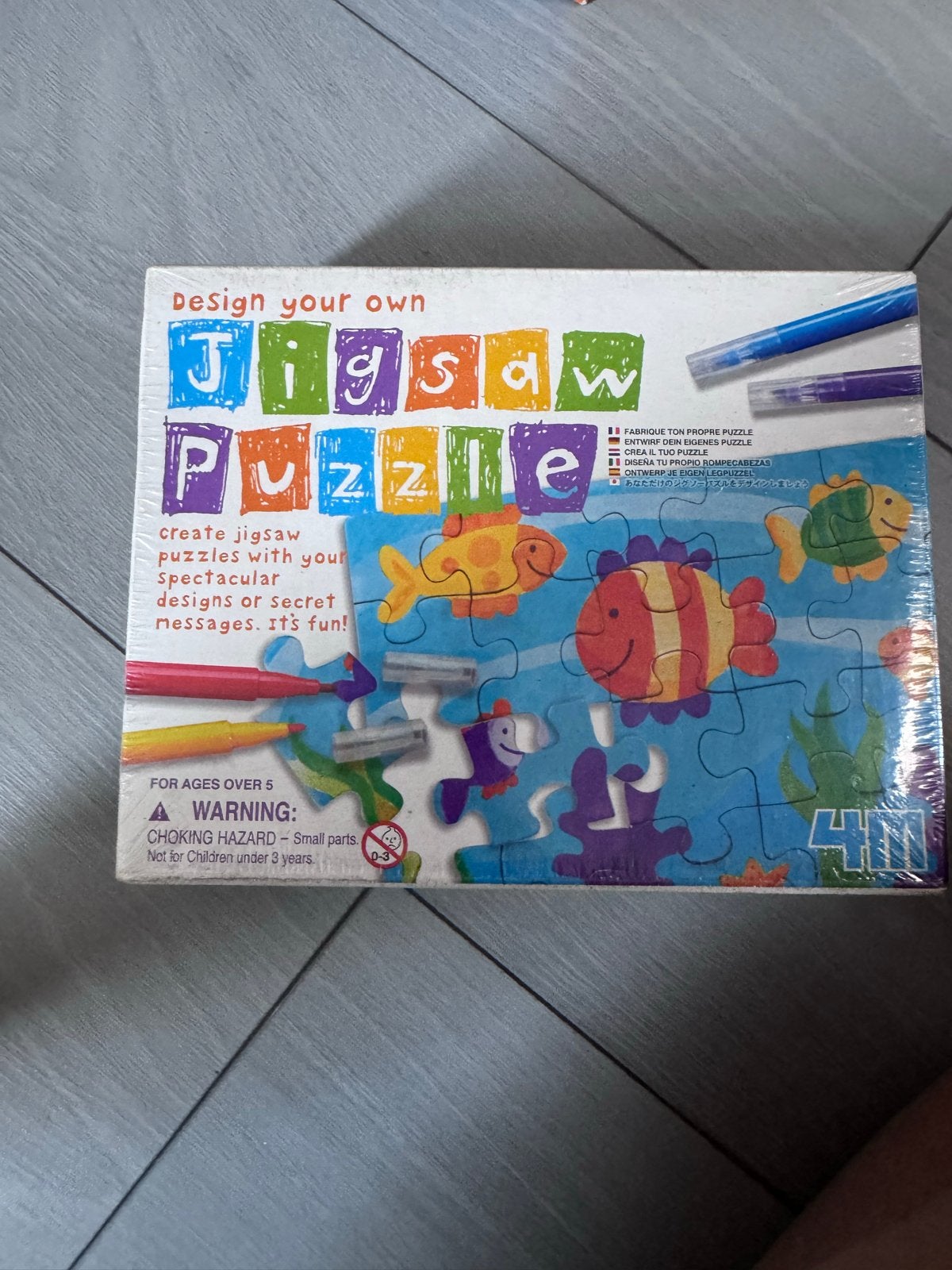 Ontwerp je eigen Jigsaw Puzzle - 4M, Ophalen of Verzenden, Meer dan 50 stukjes, Nieuw, 6 jaar of ouder