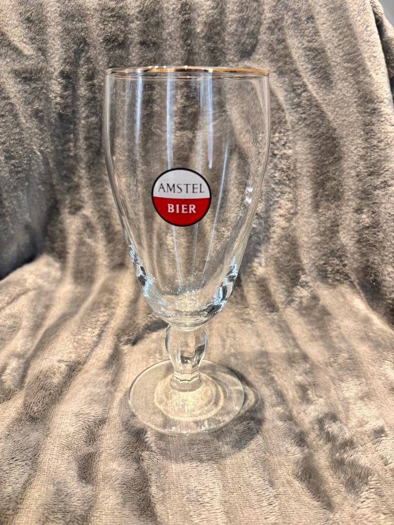 Amstel Bier Glas - Zo Goed als Nieuw, Ophalen of Verzenden, Zo goed als nieuw, Glas of Glazen, Amstel