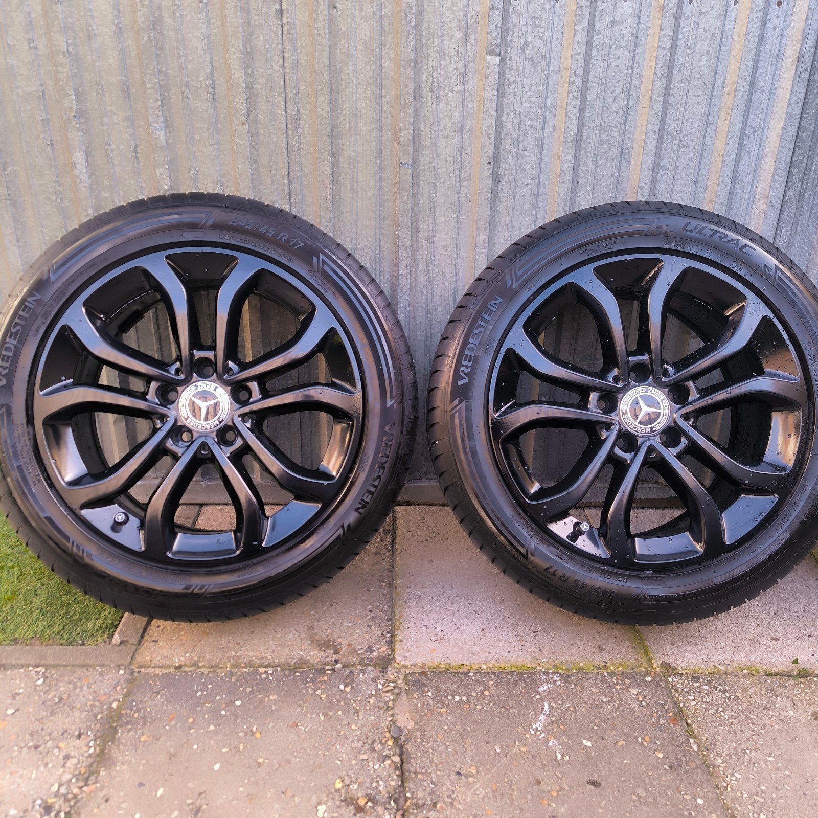 mercedes sport velgen 5x112 17 inch Vredestein 225 245 45 17, Auto diversen, Ophalen
