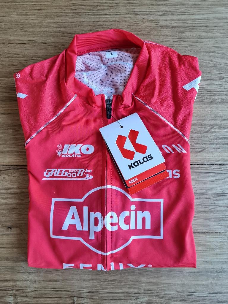 Alpecin Fenix rood fietsshirt Zwitserland, S, Heren, Kalas, Nieuw