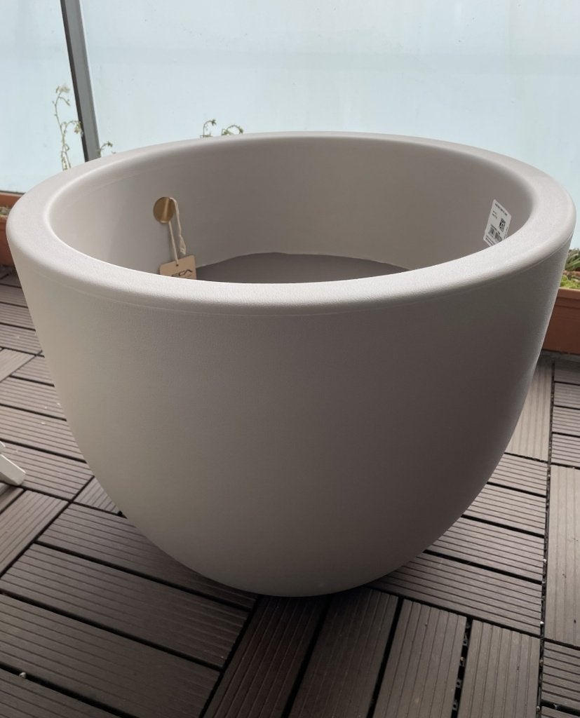 Sierpot, merk VECA, Eggy Taupe 55 x 43cm, Ophalen, Kunststof, Minder dan 60 cm, Rond
