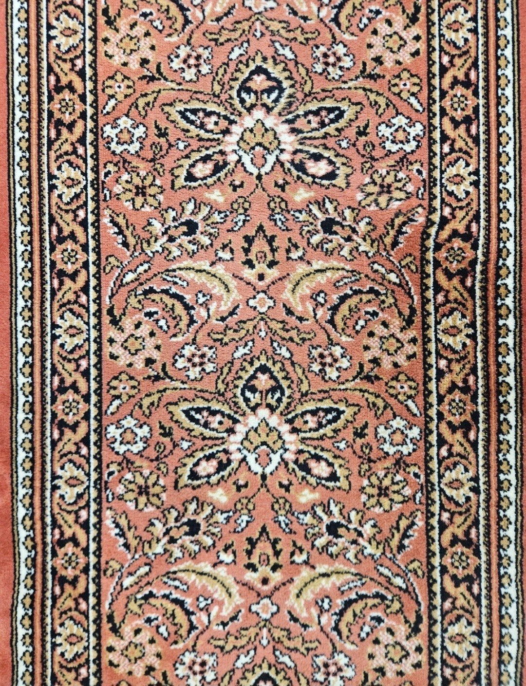 Vintage Perzische loper wol koraal floral pink 70x200cm, 200 cm of meer, Www.hypepopup.nl, Zo goed als nieuw, Www.hypepopup.nl