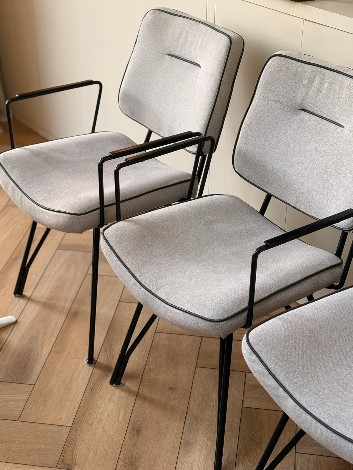 Eetkamerstoelen met memory foam, Ophalen, Overige materialen, Drie, Zo goed als nieuw