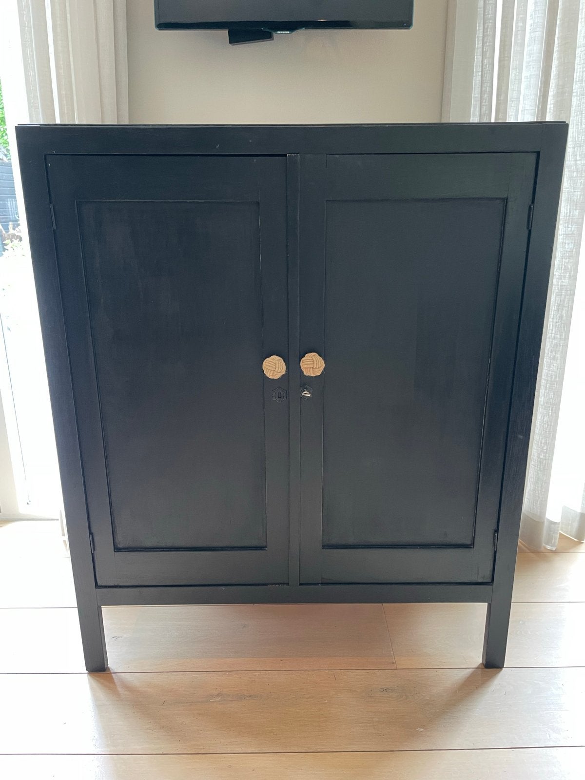 Mooi zwart houten kastje, Ophalen, Gebruikt