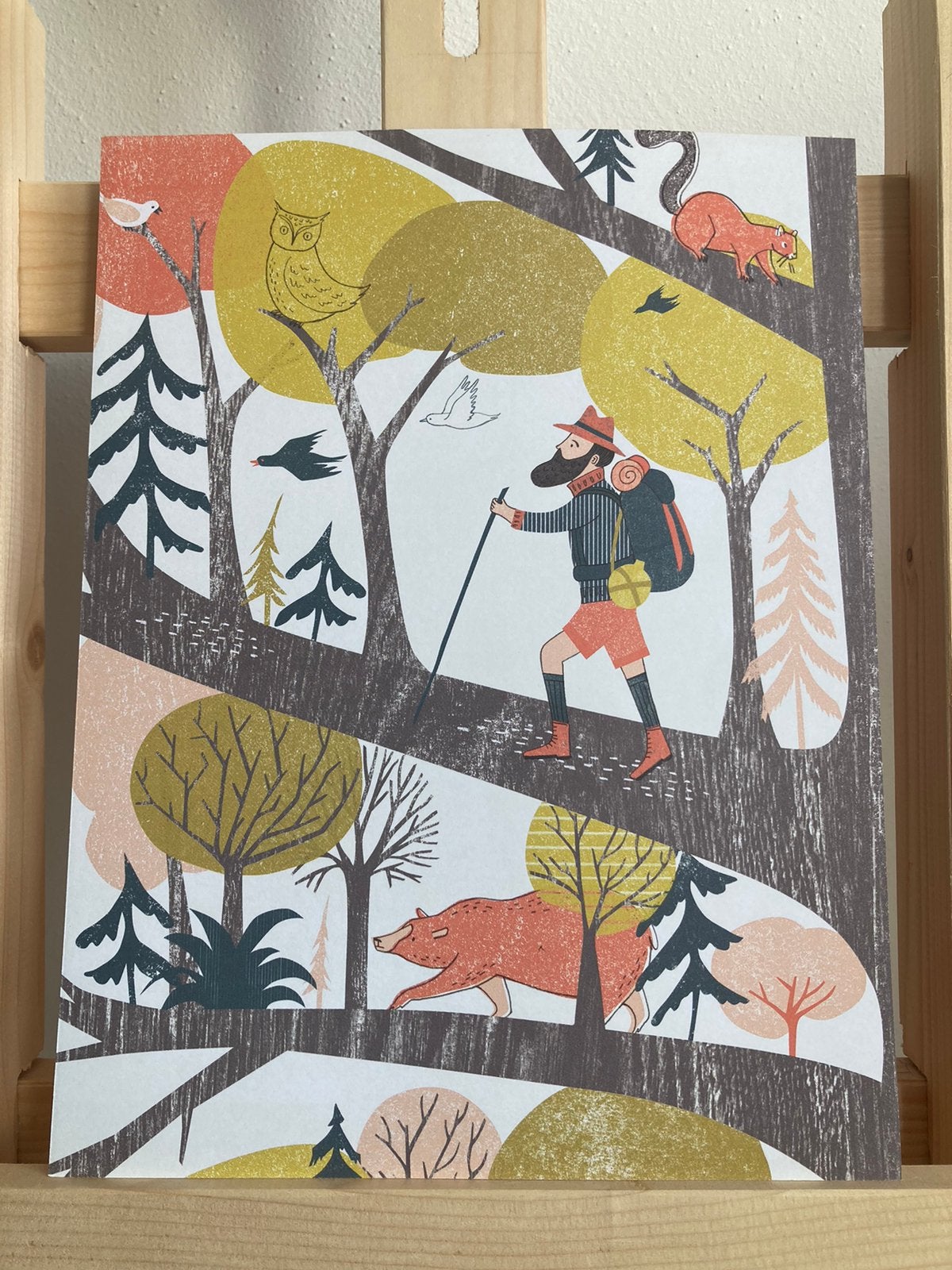 Geprinte Illustratie ( uit Flow ) ‘Poster’ Angela Keoghan, Huis en Inrichting, Woonaccessoires | Schilderijen, Tekeningen en Foto's