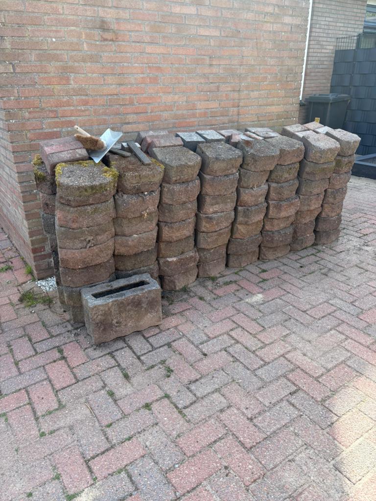 Sierstenen gratis af te halen, Tuin en Terras, Ophalen, Zo goed als nieuw, Beton, Klinkers