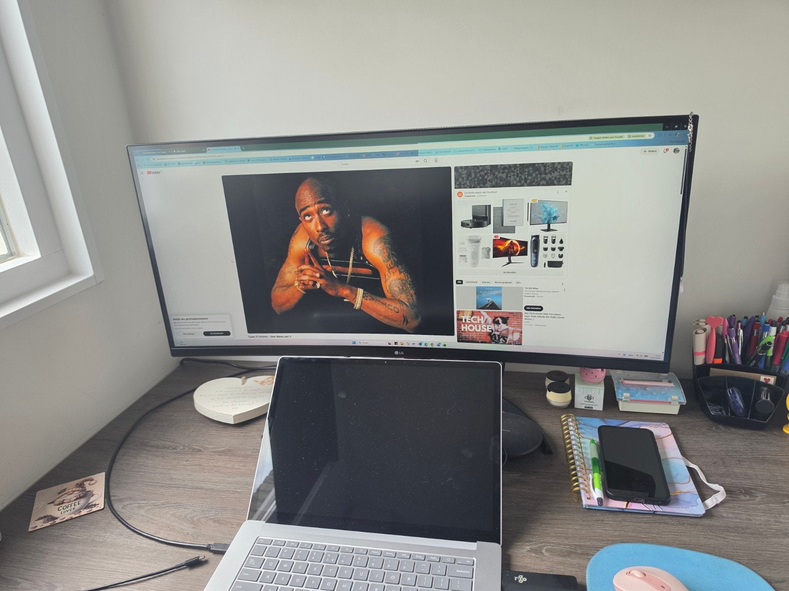 LG Ultrawide Monitor 34", Zo goed als nieuw, 61 t/m 100 Hz, Ultrawide, LG