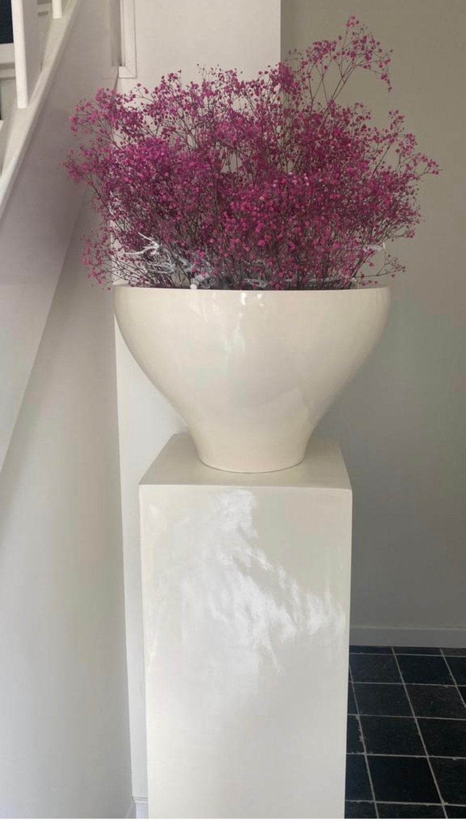 Grote plant met pot en sokkel (factuur aanwezig), Huis en Inrichting, Woonaccessoires | Zuilen en Pilaren, Ophalen, Nieuw