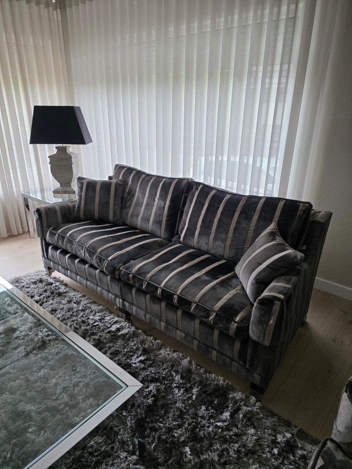 Duresta Bankstel en 2 fauteuils van Sijben Meubelen, Ophalen, Zo goed als nieuw, Stof, Modern klassiek