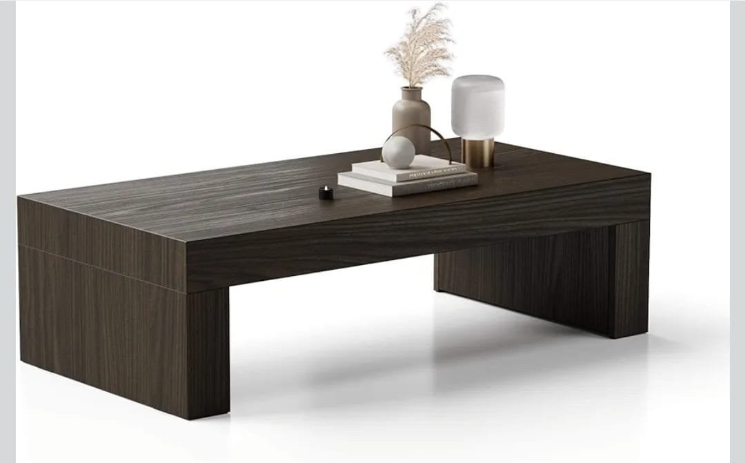 MOBILI FIVER EVOLUTION SALONTAFEL 120X60 AMERICAN WALNUT, 100 tot 150 cm, Zo goed als nieuw, Rechthoekig, 50 tot 100 cm