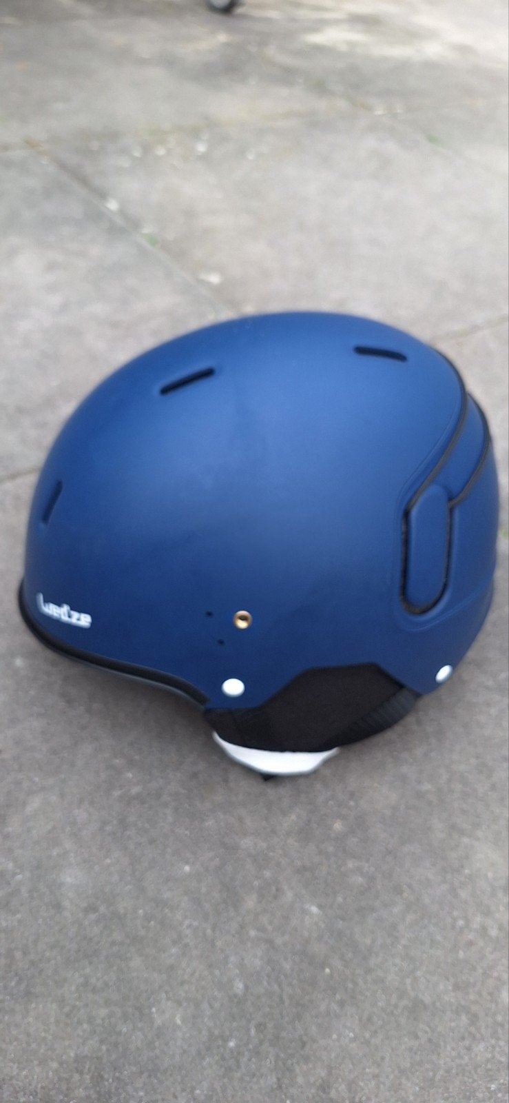 Wed'ze skihelm met vizier - Blauw, Sport en Fitness, Skiën en Langlaufen, Overige typen, Zo goed als nieuw, Skiën, Ophalen