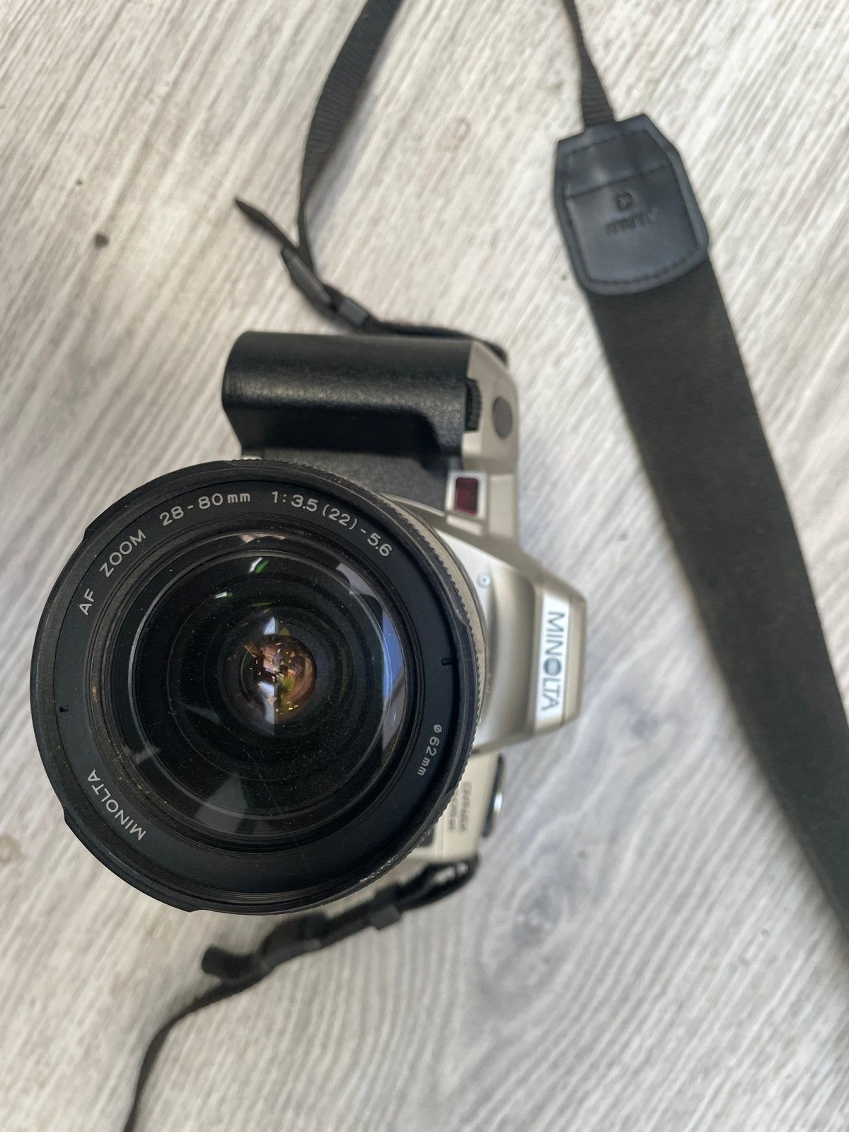 Minolta Dynax 505si spiegelreflexcamera met AF Zoom lens, Audio, Tv en Foto, Ophalen, Gebruikt, Spiegelreflex, Minolta