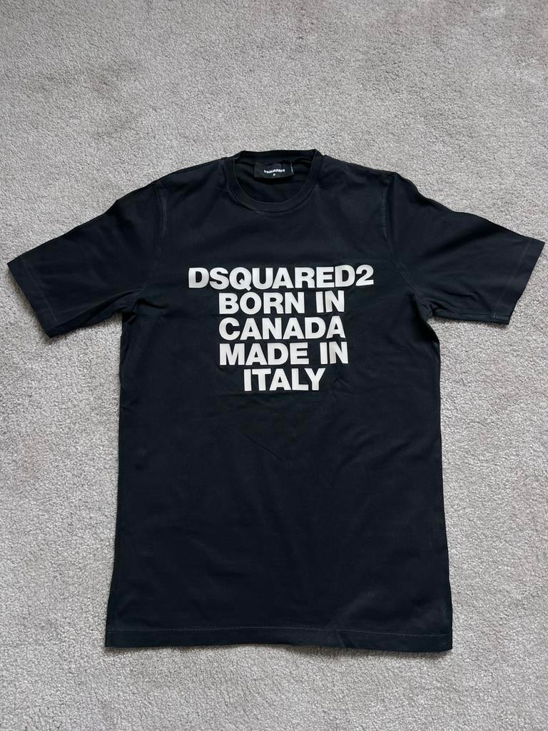 Dsquared2 t-shirt, Kleding | Dames, T-shirts, Gedragen, Maat 38/40 (M), Zwart, Korte mouw, Ophalen of Verzenden