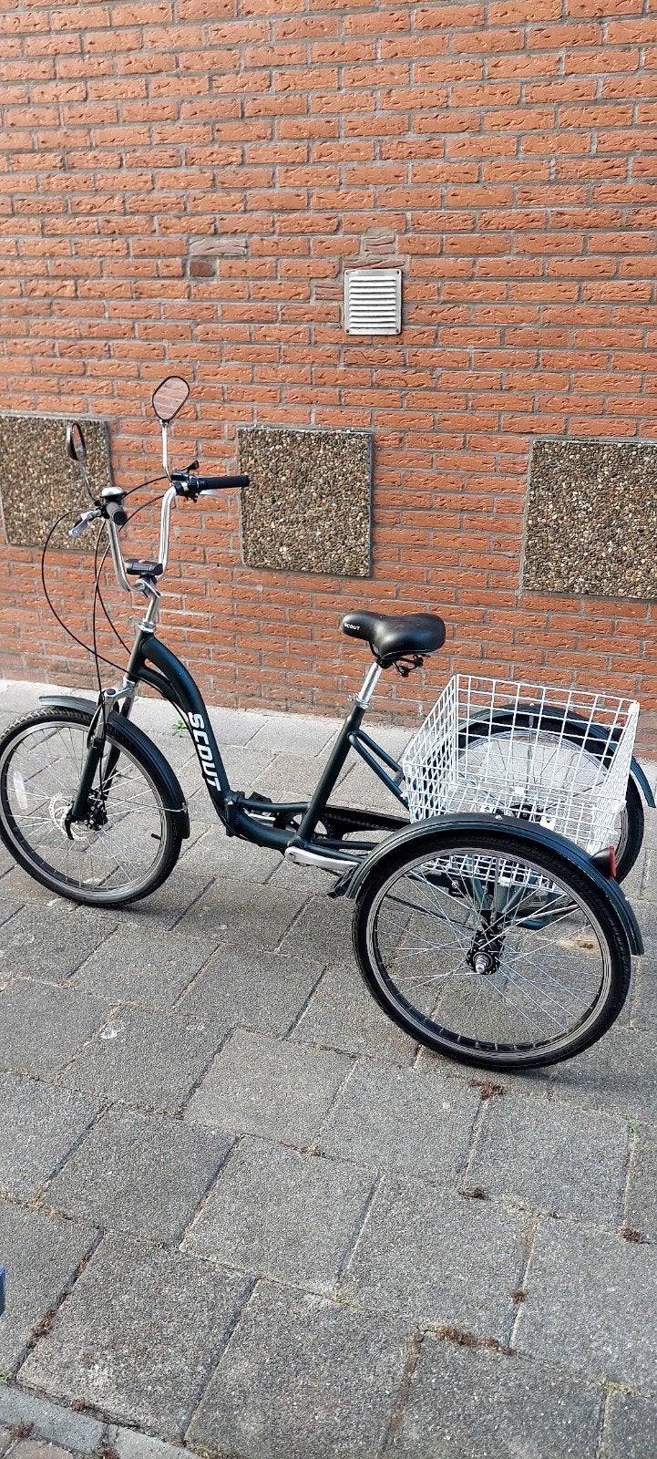 Inklapbare driewieler, Fietsen en Brommers, Ophalen of Verzenden, Zo goed als nieuw, Schijfrem, Scout