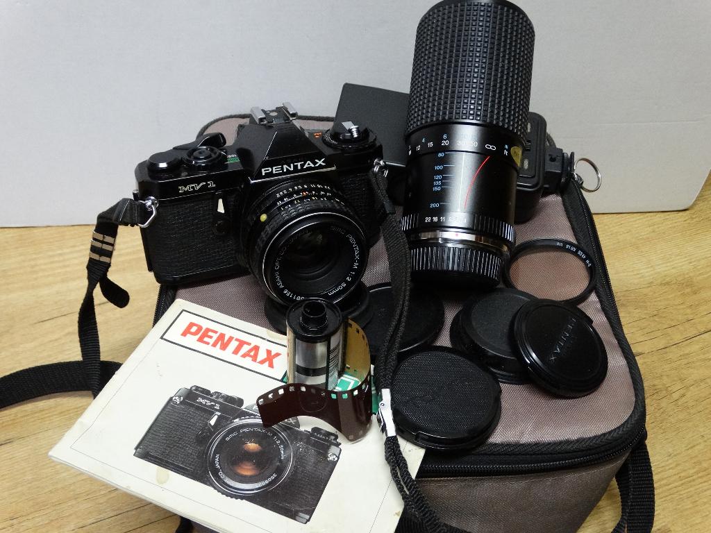 Pentax MV 1 vintage analoge spiegelreflex camera + lenzen, Ophalen of Verzenden, Gebruikt, Spiegelreflex, Pentax
