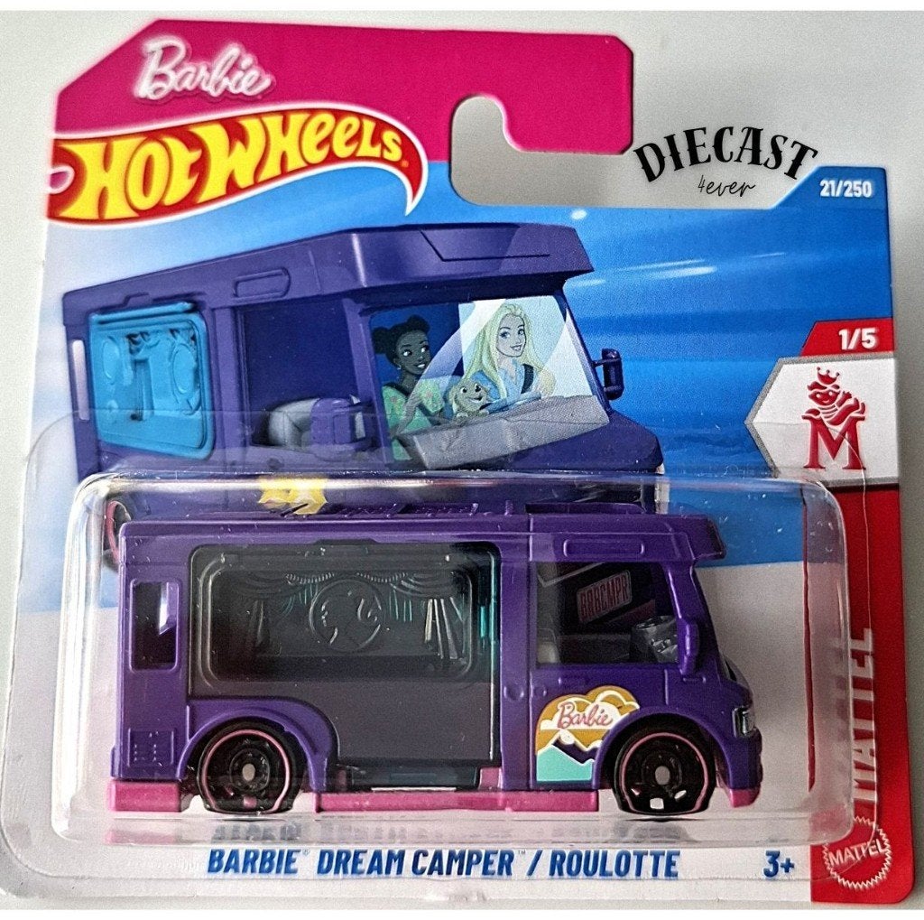 Hot Wheels Barbie Dream Camper, Purple, Ophalen, Nieuw, Auto