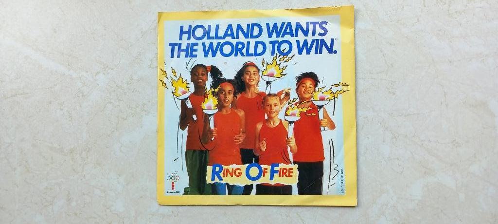 RING OF FIRE  /  holland wants the world to win  1989, Ophalen of Verzenden, Zo goed als nieuw, Pop, Single