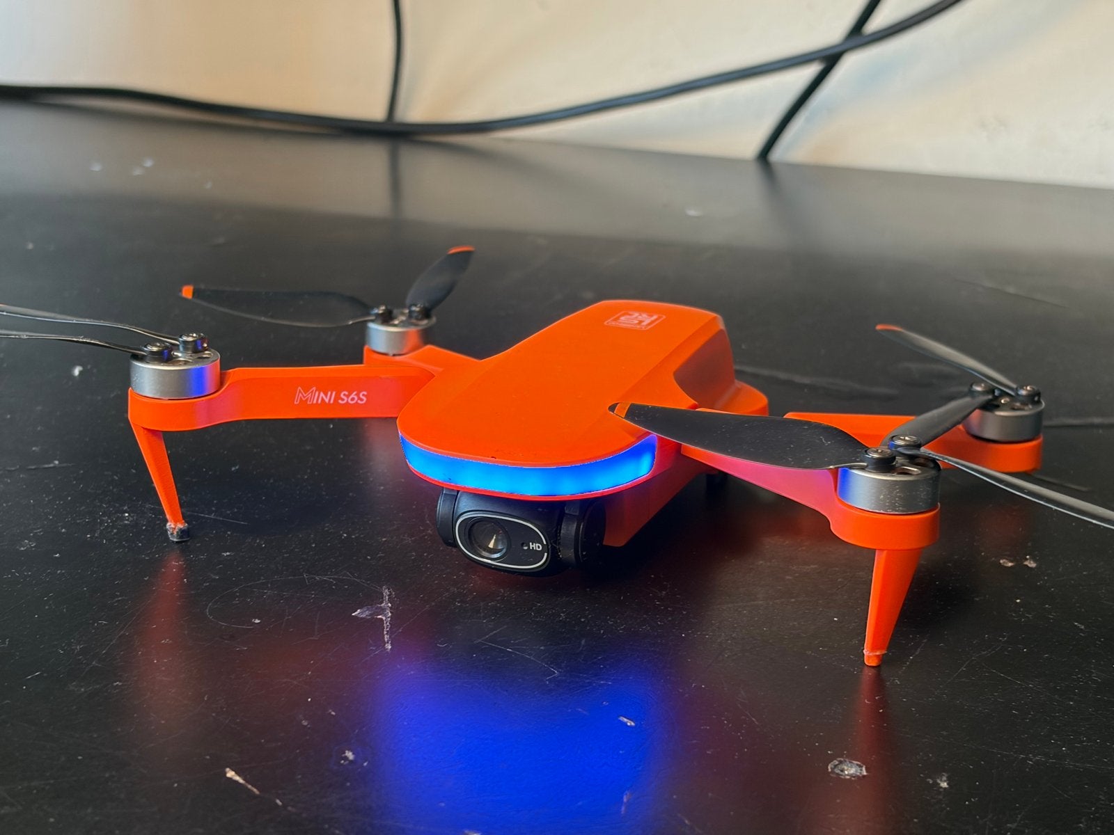 Oranje Mini S6S Drone met HD Camera en Extra Accu's, Cameradrone, Overige merken, Zo goed als nieuw, Standaard kwaliteit