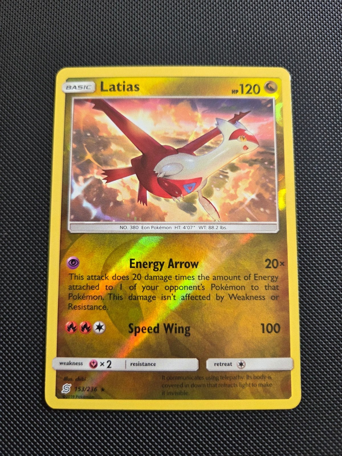 Latias reverse #153/236, Verzenden, Zo goed als nieuw, Losse kaart, Foil