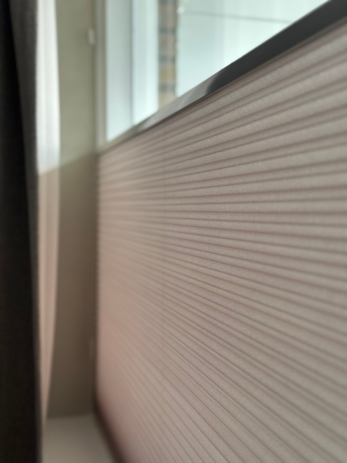 Fenstr dubbel plisségordijn – Top Down Bottom Up – Taupe, Huis en Inrichting, Stoffering | Gordijnen en Lamellen, Ophalen, Kwantum