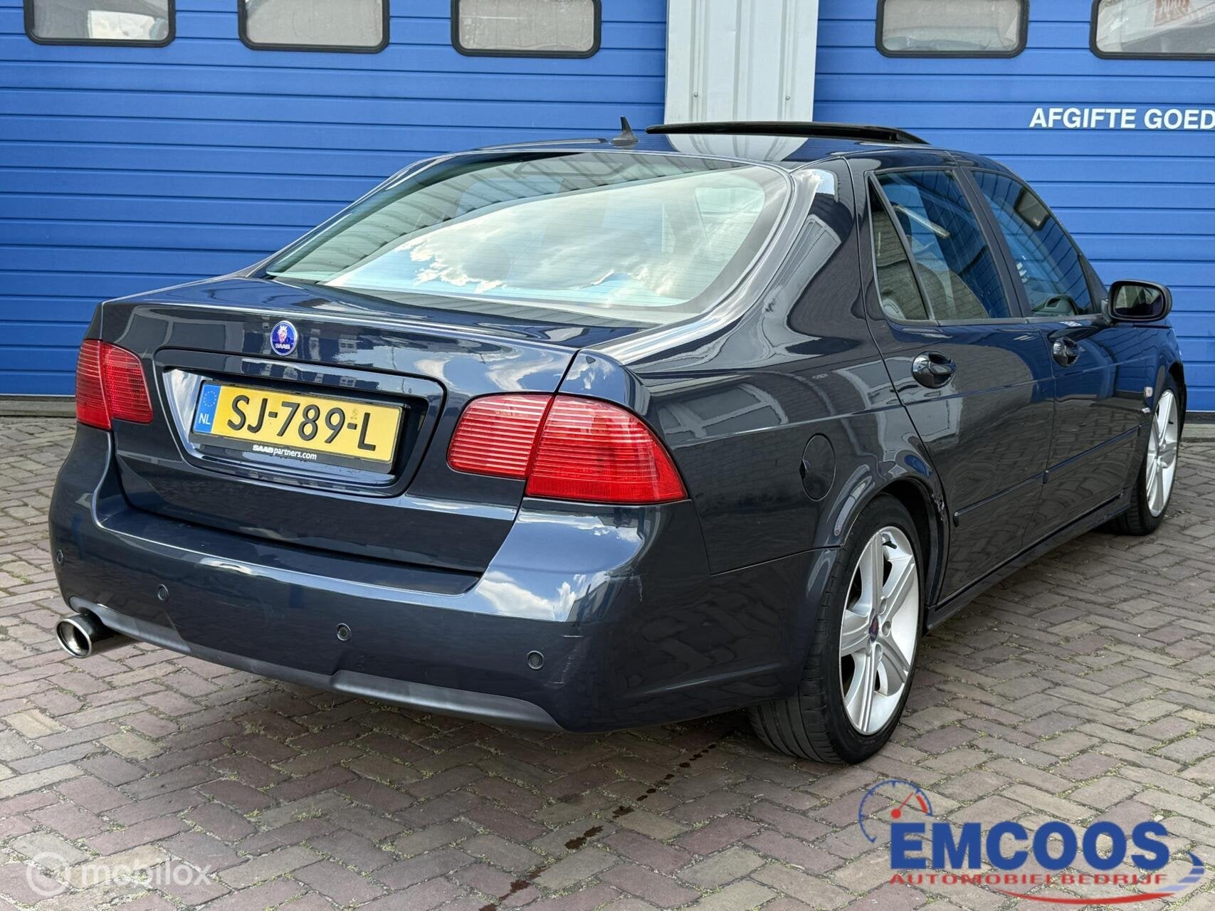 Saab 9-5 Estate 2.3 Turbo Griffin Aero * 300 PK * Leder * St, Auto's, Saab, Voorwielaandrijving, 4 cilinders, Blauw, Bedrijf