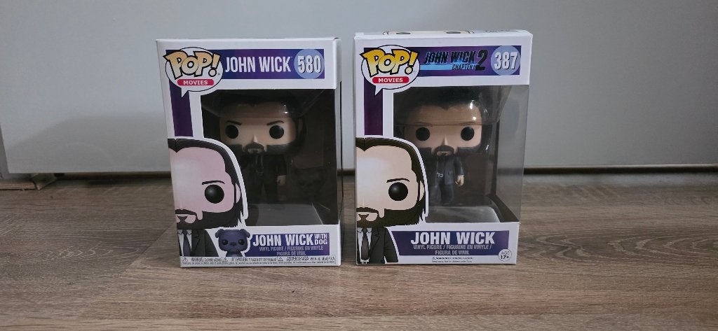 Funko Pop! John Wick 580 & John Wick 2 387 set, Ophalen of Verzenden, Zo goed als nieuw