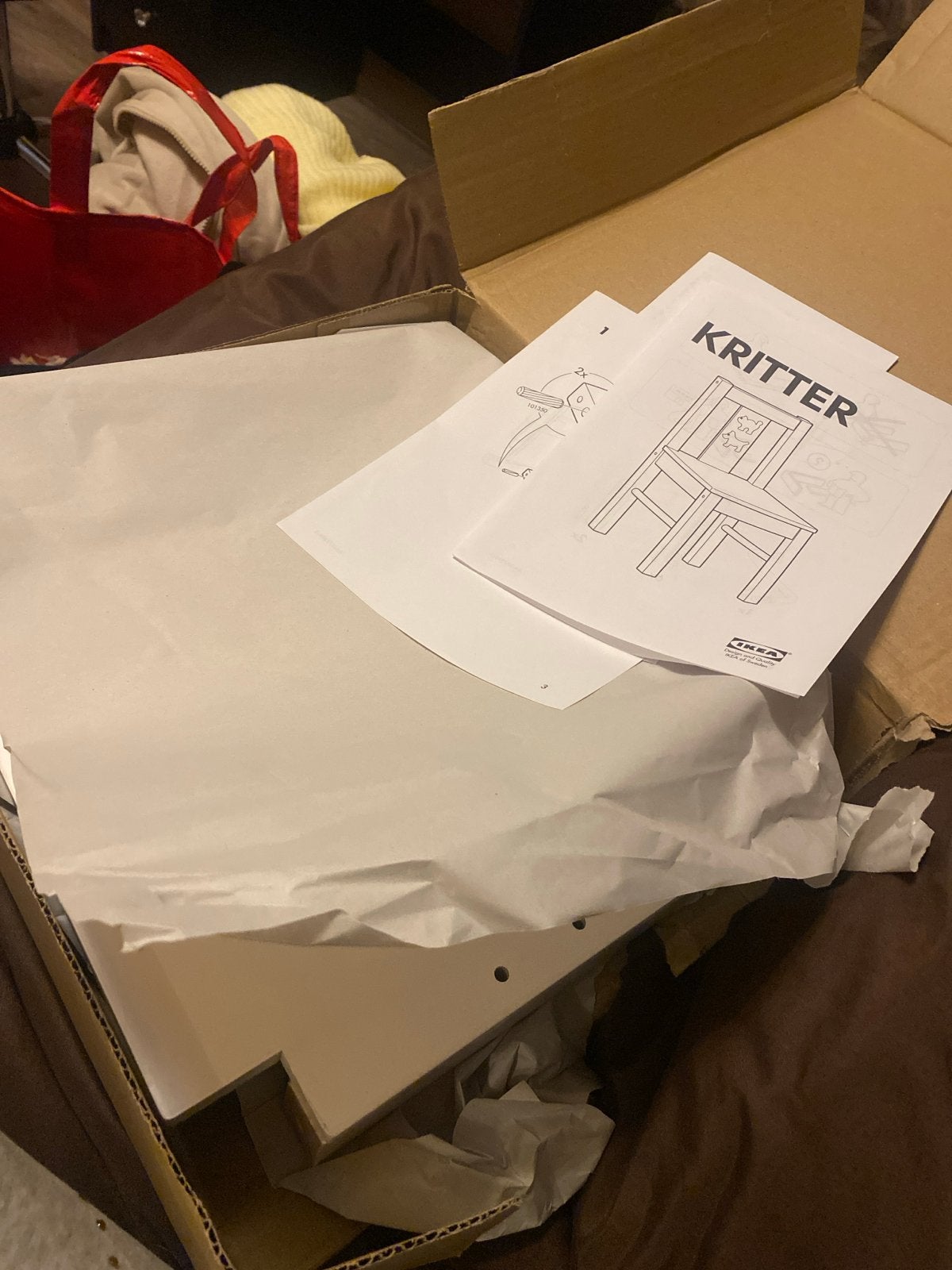 Ikea KRITTER kinderstoel wit - helemaal nieuw!, Ophalen, Nieuw, Overige typen