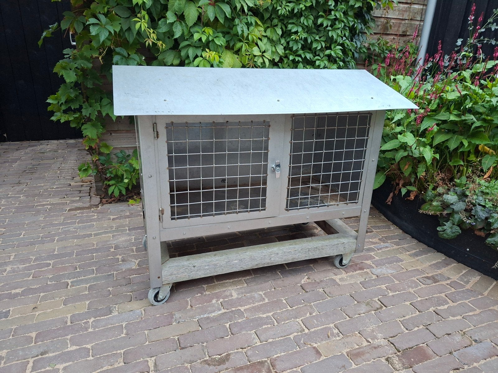 Konijnenhok volledig rvs, Dieren en Toebehoren, Ophalen, 110 cm of meer, Cavia, Zo goed als nieuw